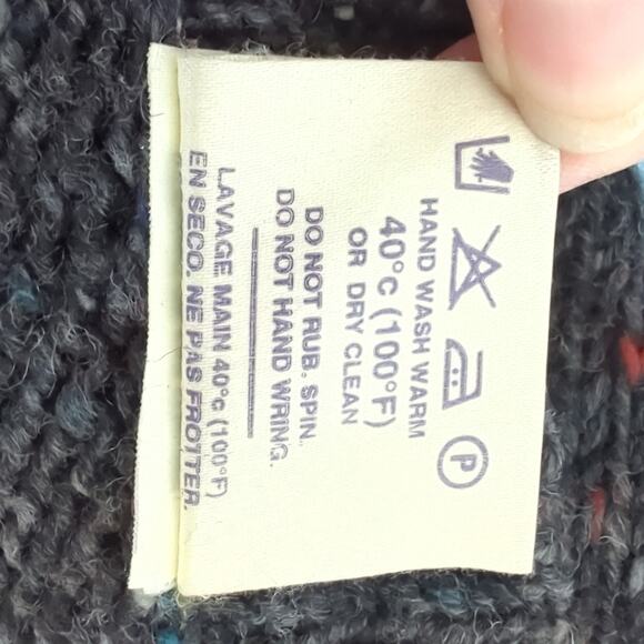 Country Kennedy Ardara Vest Pure Wool Ireland Gray Unisex Fisherman Knit V-Neck - Picture 3 of 6